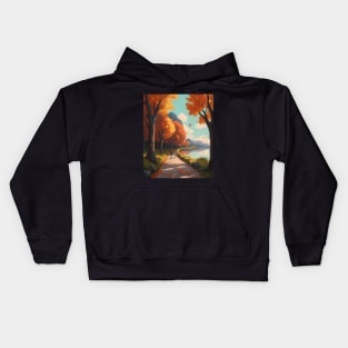 Autumn - Impressionism Morning Kids Hoodie